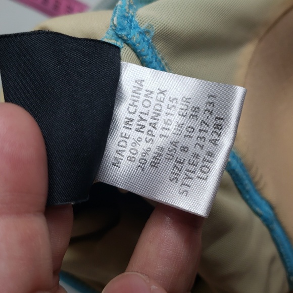 Shore Shape Womens One Piece Swimwear Suit Size 8 Vacation Beach Cruise Sky Blue - Picture 8 of 16